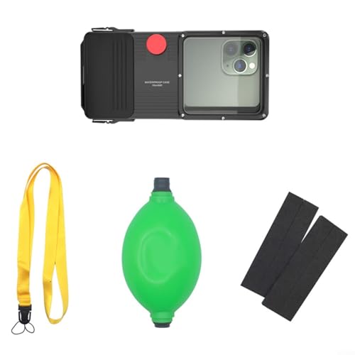 Gettimore Wasserdichte Handyhülle, Vollbild, Tauchhülle, für Unterwasserfotografie, 15 m Tiefenschutz, kompatibel mit Handys bis zu 17,0 cm (6,7 Zoll) von Gettimore