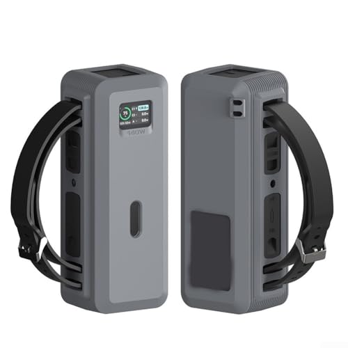 Silikon-Schutzhülle für Anker 737 Powerbank, verbesserte Tragbarkeit mit praktischem Griff und Design (Grau) von Gettimore