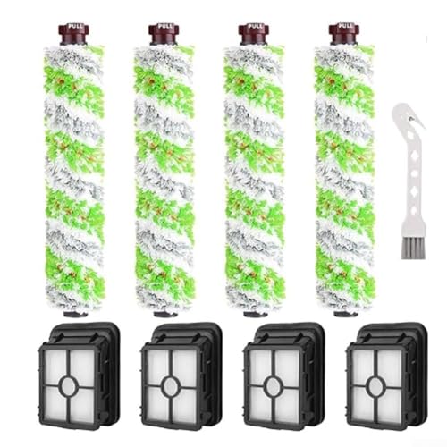 Zubehör-Sets für Bissell CrossWave Pet Pro 2306A / CrossWave 1785 Serie Staubsauger (4 Hauptbürsten, 4 Filter) von Gettimore