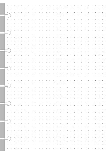 Junior Size TUL Discbound Dotted Refill Paper, 8-Disc Disbound Insert, 100 Sheets/200 Pages Dot Grid Paper, 100gsm White Paper, 5.8'' x 8.2'' Junior Size TUL Discbound Dotted Refill Paper, 8-Disc Disbound Insert, 100 Sheets/200 Pages Dot Grid Paper, 100gsm White Paper, 5.8'' x 8.2'' von Getvow