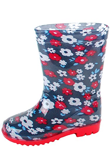 Gevavi Boots FLOW04270 Flower Mädchenstiefel PVC, 27, Blau von Gevavi Boots