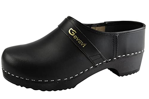 Gevavi 900 SCHOENKLOMP ZWART 27, Unisex-Kinder Clogs, Schwarz (Schwarz(Zwart) 00), 27 EU von Gevavi