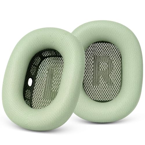 GEVO Ersatz-Ohrpolster für Apple AirPods Max Kopfhörer, Protein-Leder-Ohrpolster mit Memory-Schaum und Magnet für AirPods Max (grün) von Gevo