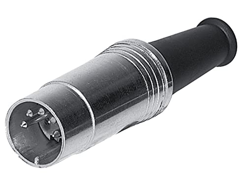 Alpha Audio 191590 Stecker DIN/MIDI DIN-Stecker (Midistecker), 5-polig, für Kabel bis 6 mm Durchmesser von Gewa