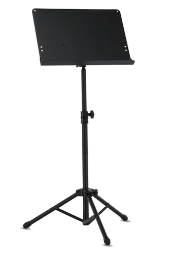BSX Orchesterpult (Höhe 67 x 120 cm, ABS-Verbindung) schwarz von GEWA