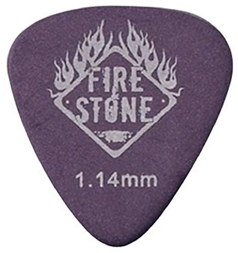 Fire Stone Plektrum/Pick Delrin Tex, 351 Form, angeraute Ausführung, 1,14 mm, violett, 12 Stück von Gewa