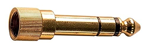 GEWA Adapter 3,5 Klinke ST auf 6,3 Klinke ST gold mit Gewinde von Gewa