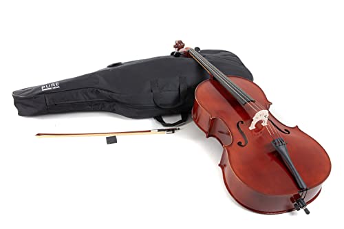 GEWA Cellogarnitur/Celloset EW Ebenholz 1/4 spielfertig mit Feinstimmsaitenhalter, Stachel, Bogen, Kolophonium, Tasche - PS403224 - ***NEU*** von Gewa
