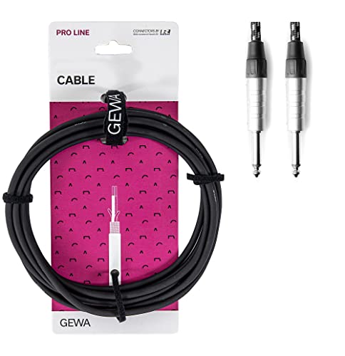GEWA Instrumentenkabel Mono Pro Line 3m Klinke, schwarz weiß, 6,3 mm Monoklinke - 6,3 mm Monoklink, 190511 GEWA Instrumentenkabel Mono Pro Line 3m Klinke, schwarz weiß, 6,3 mm Monoklinke - 6,3 mm Monoklink, 190511 von GEWA
