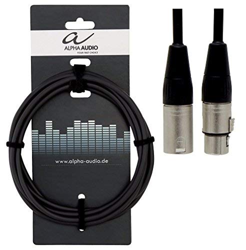 GEWA Lautsprecherkabel Pro Line 1m, schwarz, REAN Stecker, XLR (m) - XLR (f), 190650 von Gewa