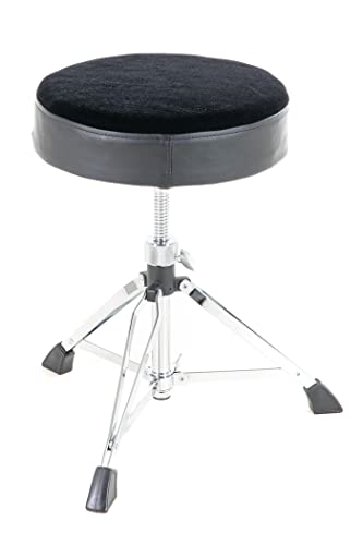GEWA Schlagzeughocker/Drumhocker runder Sitz, schwarz, höhenverstellbar, doppelstrebig - PS805160 - ***NEU*** von Gewa