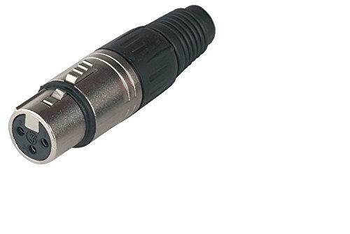 GEWA Stecker XLR XLR(m) Einbaubuchse, zur Festinstallation, mit Verriegelung, nickel von Gewa