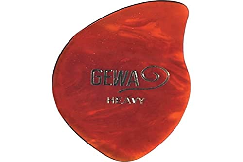 Gewa 525735 Plektrum/Pick Bassman für E-Bass, große gebogene Form, 12 Stück von Gewa