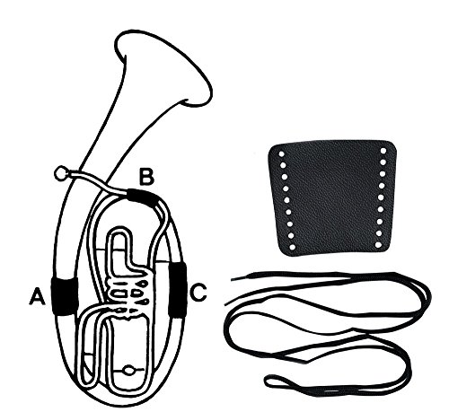 Gewa 720594 Handschutz Leder Bariton, Teil A, Schnürverschluss von Gewa