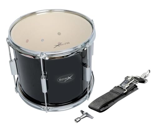 Gewa Basix Marching Drum, schwarz (12 Zoll) x (10 Zoll) von Gewa