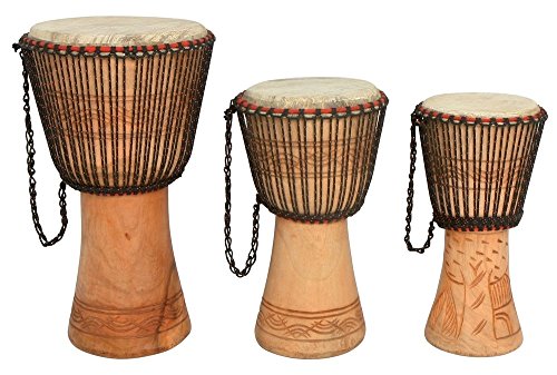 Kamballa 838012 Djembe (Höhe 52 cm, Durchmesser 25 cm) von Gewa