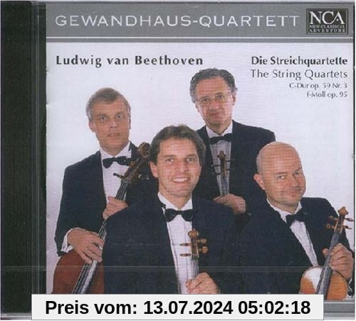 Streichquartette C-Dur Op. 59 nr. 3 / F-Moll Op. 95 von Gewandhaus-Quartett