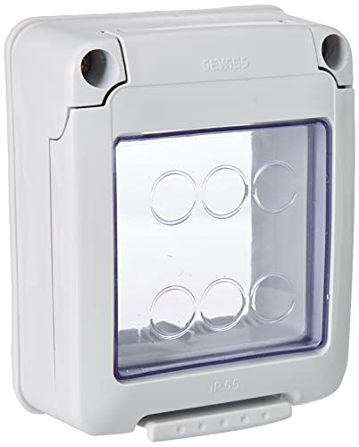Gewiss Ersatzdeckel Teichbehälter IP 55 2-Fach für Serie 27 Combi inkl. Schrauben von Gewiss