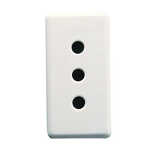 Gewiss Italienische Standardsteckdose 250 V AC, 2P+T 10 A -P11, 1 Modul, System White von Gewiss