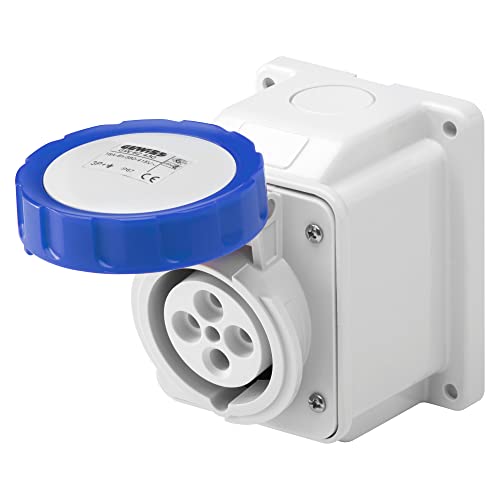 Gewiss gw62426 Low Spannung Schraube Verkabelung 10 Grad gewinkelte Aufputzmontage Verteilersteckdose, IP67, 6 Referenz, 2P + E POLE, 200 V-250 V, 16 A, 50 Hz/60 Hz, blau Gewiss gw62426 Low Spannung Schraube Verkabelung 10 Grad gewinkelte Aufputzmontage Verteilersteckdose, IP67, 6 Referenz, 2P + E POLE, 200 V-250 V, 16 A, 50 Hz/60 Hz, blau von Gewiss