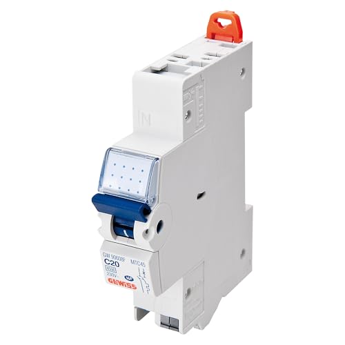 Magnetischer Heizlüfter – MTC 45 FIXMATIC – 1P+N Kurve C 25 A – 4500 A/4,5 kA – 1 Modul – Neutral links von Gewiss