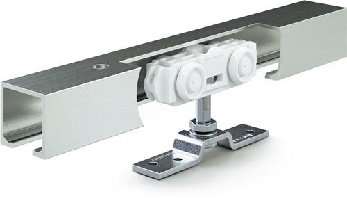 Geze Schiebesyst.Rollan 40 NT 40kg 2800mm Holzflügel Kompletts.50-142cm Wm./Dm. von Geze