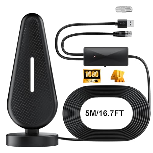 Gezimetie DVBT2 Antenne, zimmerantenne DVB-T & DVB-T2 Antennen mit Verstärker,5m Kabel DVB-T2 Antenne Fernseher freenet tv innen außen,HD Portable Indoor/Outdoor Antenna Gezimetie DVBT2 Antenne, zimmerantenne DVB-T & DVB-T2 Antennen mit Verstärker,5m Kabel DVB-T2 Antenne Fernseher freenet tv innen außen,HD Portable Indoor/Outdoor Antenna von Gezimetie