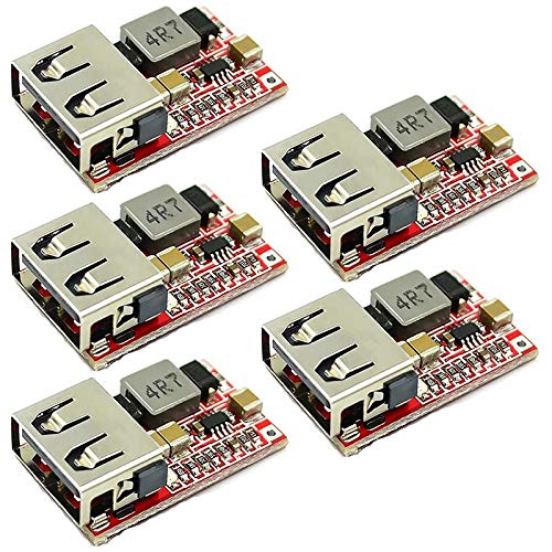 Ggnaxivs 5 Stück DC-DC Konverter Auto USB Ladegerät 6-24V 12V 24V auf 5V 3A Spannungsregler Netzteil Ggnaxivs 5 Stück DC-DC Konverter Auto USB Ladegerät 6-24V 12V 24V auf 5V 3A Spannungsregler Netzteil von Ggnaxivs