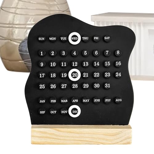 Schreibtischkalender, Schreibtischtisch, Deko-Zubehör, 15 x 4 x 17 cm, wiederverwendbare Monats-/Wochen-Datumsanzeige, niedliches ästhetisches Schreibwaren-Zubehör für Zuhause, Klassenzimmer Schreibtischkalender, Schreibtischtisch, Deko-Zubehör, 15 x 4 x 17 cm, wiederverwendbare Monats-/Wochen-Datumsanzeige, niedliches ästhetisches Schreibwaren-Zubehör für Zuhause, Klassenzimmer von Ghjkldha