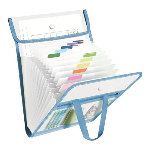 File Bag, Vertical File Storage, Accordion Folder A4 13 Grid, 2.6x9.57x1.57 Inches, Test Paper Organizer, Document Holder, for Workplace, Drawer, Home, Nursing, Business, File Bag, Vertical File Storage, Accordion Folder A4 13 Grid, 2.6x9.57x1.57 Inches, Test Paper Organizer, Document Holder, for Workplace, Drawer, Home, Nursing, Business, von Ghjkldha