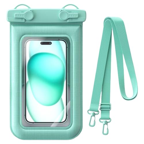 Ghjkldha Wasserdichte Handytasche, wasserdichte Handy-Trockentasche, IPX8 wasserdicht, 13 x 21 cm, Schutzhülle für Touchscreen, Schwimmen, , Outdoor-Wassersport, langlebig, Blau Ghjkldha Wasserdichte Handytasche, wasserdichte Handy-Trockentasche, IPX8 wasserdicht, 13 x 21 cm, Schutzhülle für Touchscreen, Schwimmen, , Outdoor-Wassersport, langlebig, Blau von Ghjkldha