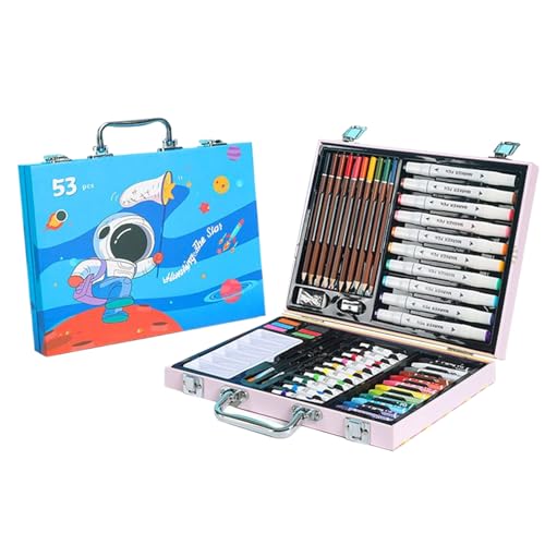 Painting Set, Oil Pastels Marker Kit, Vibrant Color Craft Tools,11.81x9.06x1.97 Inches, Educational Art Supplies, Portable Box 50 Piece, for Kids Travel Summer Camp Activities Painting Set, Oil Pastels Marker Kit, Vibrant Color Craft Tools,11.81x9.06x1.97 Inches, Educational Art Supplies, Portable Box 50 Piece, for Kids Travel Summer Camp Activities von Ghjkldha