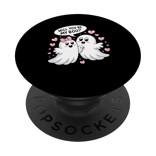 Wirst du mein Boo Ghost Haunt Spooky Halloween sein PopSockets Klebender PopGrip Wirst du mein Boo Ghost Haunt Spooky Halloween sein PopSockets Klebender PopGrip von Ghost Hunting Halloween Lover Gifts