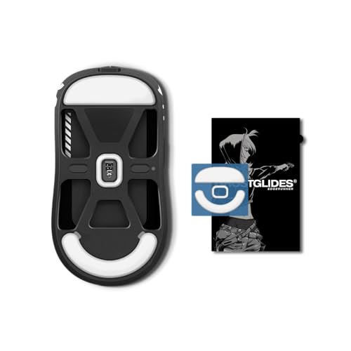 GhostGlides Edgerunner Mikro-gebogene Performance/Ersatz-Maus-Skates für Pulsar X2/X2 Mini PTFE Maus Upgrade Esports von GhostGlides