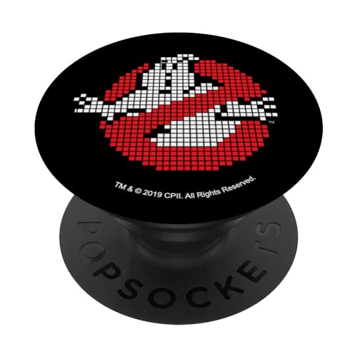 Ghostbusters 8-Bit Logo PopSockets Klebender PopGrip von Ghostbusters