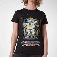 Ghostbusters Stay Puft Kanji Attack Damen T-Shirt - Schwarz - XL von Original Hero