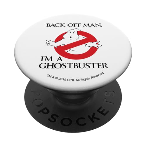 Ghostbusters Zieh dich zurück Mann, ich bin ein Ghostbuster PopSockets Klebender PopGrip von Ghostbusters