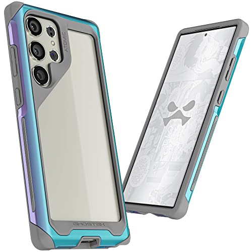 Ghostek ATOMIC slim Galaxy S23 Phone Case with Clear Back and Iridescent Aluminum Bumper Heavy Duty Shock Absorbent Protective Metal Phone Cover Designed for 2023 Samsung Galaxy S23 (6.1") (Prismatic) von Ghostek
