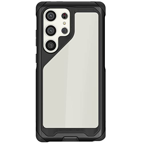 Ghostek ATOMIC slim Samsung Galaxy S23 Ultra Case Clear Back and S-Pen Stylus Access Shockproof Wireless Charging Compatible Protective Covers Designed for 2023 Samsung Galaxy S23 Ultra (6.8") (Black) von Ghostek