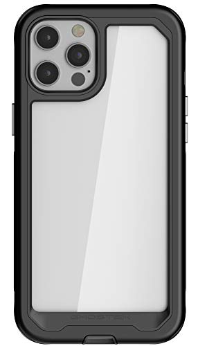 Ghostek Atomic Slim Compatible with iPhone 12 Case and iPhone 12 Pro Case (6.1 Inch) with Super Tough Protective Lightweight Aluminum Bumper iPhone12 5G and iPhone 12Pro 5G (2020) (Black) von Ghostek