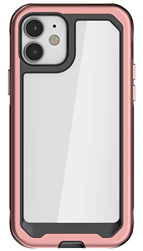 Ghostek Atomic Slim Compatible with iPhone 12 Case and iPhone 12 Pro Case (6.1 Inch) with Super Tough Protective Lightweight Aluminum Bumper iPhone12 5G and iPhone 12Pro 5G (2020) (Pink) von Ghostek