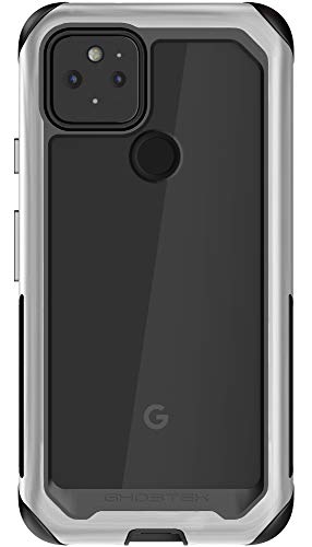 Ghostek Atomic Slim Designed for Pixel 5 Case with Ultra Protective Aluminum Bumper Made of Super Strong Lightweight Military Grade Alloy Metal Phone Covers for Pixel 5 5G (6 Inch) (Brushed Aluminum) von Ghostek