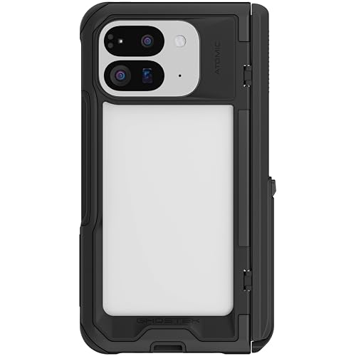 Ghostek Atomic Slim Pixel 9 Pro Fold Case mit integriertem Ständer und vollständigem Scharnierschutz, Militärqualität, Metallschutzhülle für Google Pixel 9 Pro Fold (8 Zoll) (20,3 cm) (20,3 cm) von Ghostek