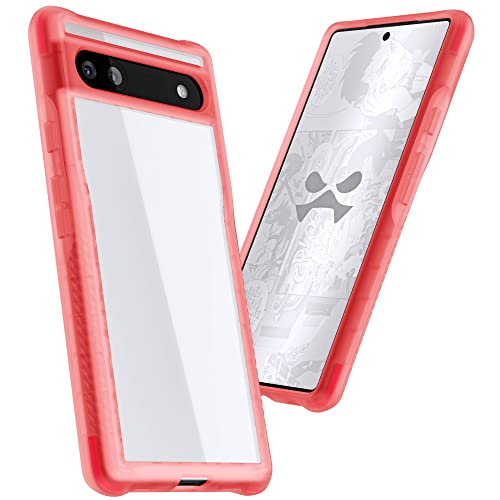Ghostek COVERT Clear Pink Pixel 6a Case for Women with Advanced Anti-Yellowing Design Shockproof Drop Protection Premium Slim Lightweight Phone Cover Designed for 2022 Google Pixel 6a (6.1inch) (Pink) von Ghostek