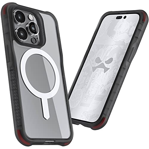 Ghostek COVERT Clear iPhone 14 MagSafe Case Protective Phone Cover with Anti-Yellowing and Shockproof Bumper Compatible with Apple Mag Safe Accessories Designed for 2022 Apple iPhone 14 (6.1") (Smoke) von Ghostek