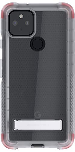 Ghostek Covert Pixel 5 Case Clear with Kickstand Slim Fit Thin Shockproof Design Military Grade Scratch Resistant Back and Non-Slip Hand Grip Protective Phone Cover for 2020 Google Pixel 5 - (Clear) von Ghostek