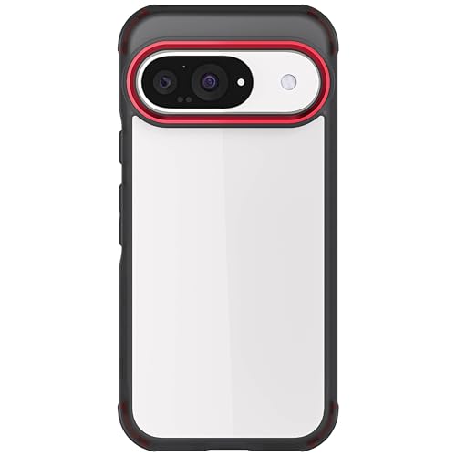Ghostek Covert Schutzhülle für Google Pixel 9 und Pixel 9 Pro, kompatibel mit kabellosem Laden, stoßfestes Silikon, minimalistische Handyhülle (6,3 Zoll, Rauch) von Ghostek