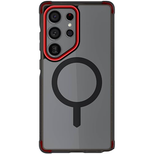 Ghostek Covert Transparente S25 Ultra MagSafe-Hülle mit Magnetring, schlanke, dünne Schutzhülle in Militärqualität, stoßfest, kompatibel mit Samsung Galaxy S25Ultra (6,9 Zoll) (2025) (Rauch) von Ghostek