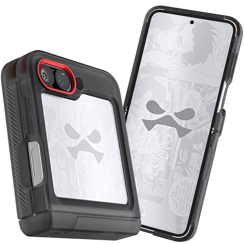 Ghostek Covert Transparente Schutzhülle für Galaxy Z Flip 6 mit integriertem Ständer und vollständigem Scharnierschutz, stoßfeste Schutzhülle, entworfen für Samsung Galaxy Z Flip6 (6,7 Zoll) 2024, von Ghostek