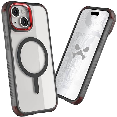 Ghostek Covert iPhone 15 Clear Case - Compatible with MagSafe Accessories, Shockproof Silicone, Minimalist Phone Cover (6.1 Inch, Smoke) von Ghostek